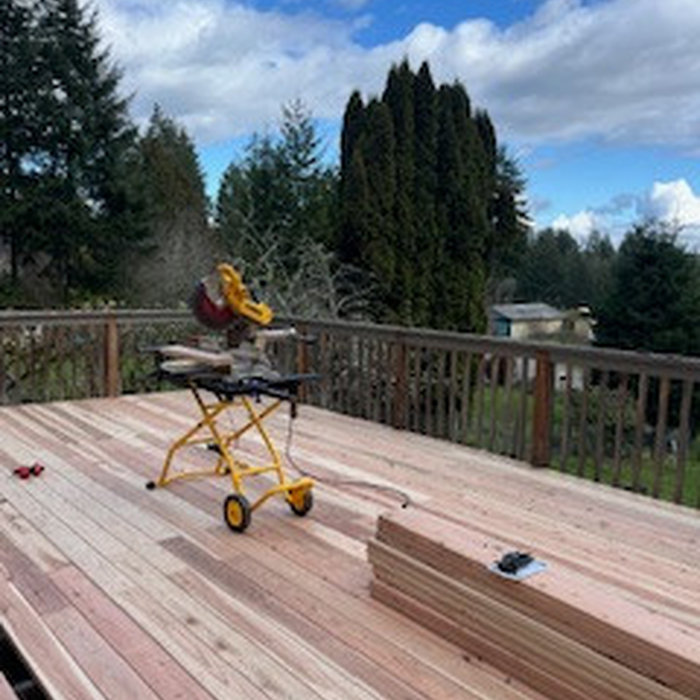 New deck before listing day