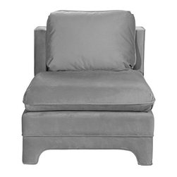 Worlds Away - Worlds Away Ansonia Slipper Chair - Armchairs And Accent Chairs