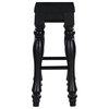Linon Pennfield Set of Two Wood Kitchen Island Stools in Black
