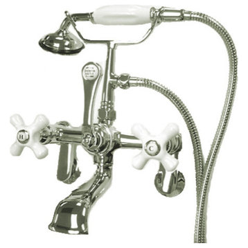 Kingston Brass CC60T Vintage Wall Mounted Clawfoot Tub Filler - Polished Chrome