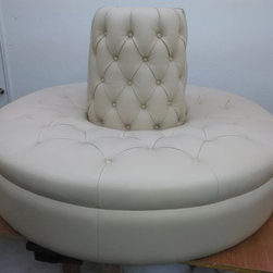 Leather Circle Settee - Sofas