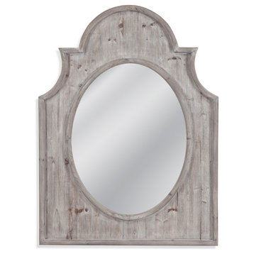 Elder Wall Mirror, Distressed Gray