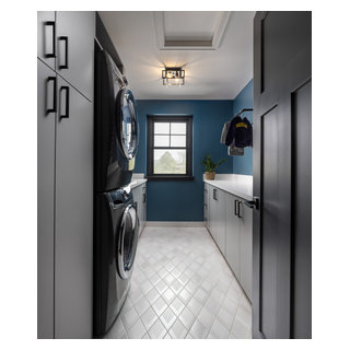 Modern Farmhouse Custom Home - Modern - Laundry Room - Detroit - by ...