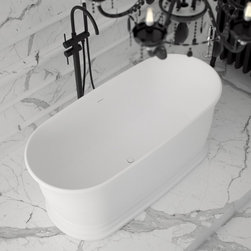 Lusso Stone Moritz Traditional Stone Resin Solid Surface Freestanding Bath 1800 - Products
