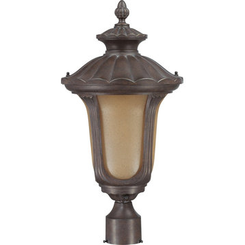 Nuvo 60/3909 Beaumont 1-Light Fruitwood Outdoor Post Top Lantern