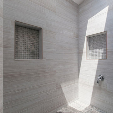 Master Shower Double Shower Tile Niche