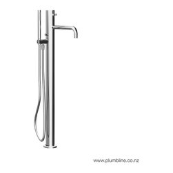 Fukasawa Floor Mount Bath Mixer & Handshower - Shower Heads and Body Sprays