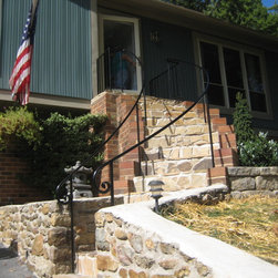 r007 Custom Curved Iron Railings - Home Fencing And Gates