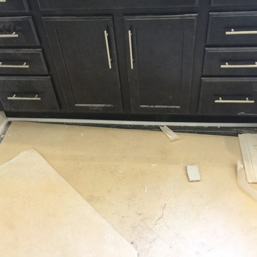 Question On Bathroom Vanity And Toe Kick Quarter Round Color