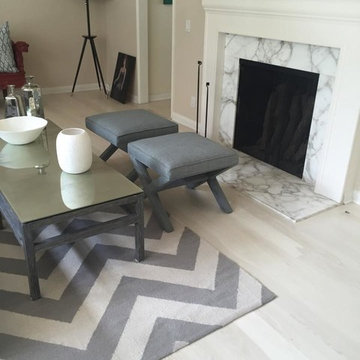 A successful bleach of a hardwood floor with white Rubio Monocoat