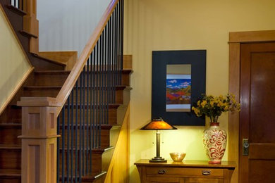 Inspiration for a timeless entryway remodel in Denver