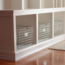 Cubbies in Laundry Room