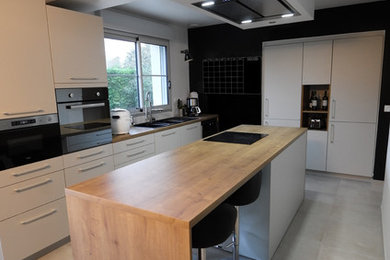 Inspiration pour une cuisine design.