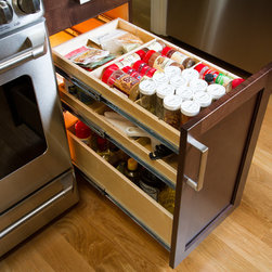 Custom Slide Out Shelves - Kitchen Drawer Organizers
