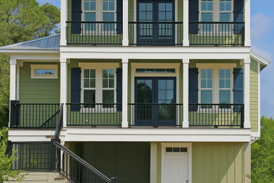 Inspiration for a coastal exterior home remodel in Other