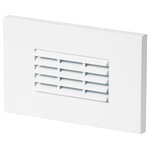 Sea Gull Lighting - 120V LED Turtle Step Horiz Louver, White - The Sea Gull Lighting LED Step Lighting light in white supplies ample lighting for your daily needs, while adding a layer of today's style to your home's decor.
