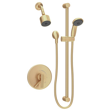 Shower Faucet Wall Trim Kit, 1-Single Handle, Hand Spray, Brushed Bronze