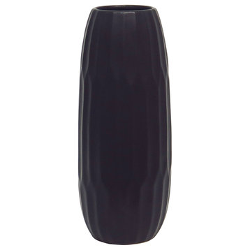 Ceramic 14" Vase, Black