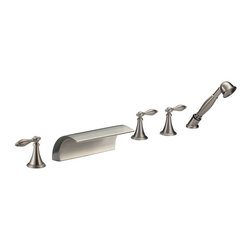 Calais Triple Handle Solid Brass Bathroom Sink Faucet - Bathroom Sink Faucets