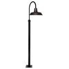 Cocoweb 16" Vintage LED Post Light in Mahogany Bronze With 8' Post