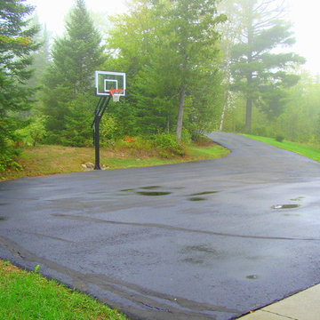 Michael M's Pro Dunk Silver Basketball System on a 44x33 in Cloquet, MN