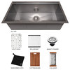 33" Garmisch Undermount Fingerprint Resistant Stainless Steel Kitchen Sink