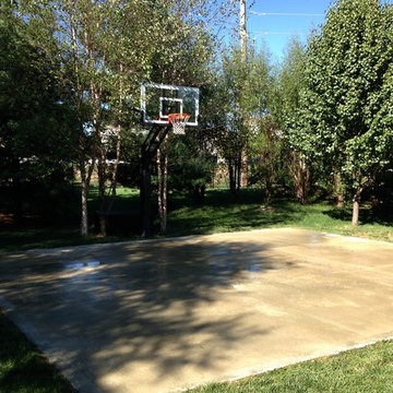 Keith E's Pro Dunk Gold Basketball System on a 30x25 in Kansas City, MO