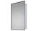 Residential Series Medicine Cabinet, 16"x26", Bright Annealed Stainless Steel Fr