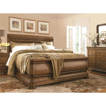 Louie P's Sleigh Bed, King