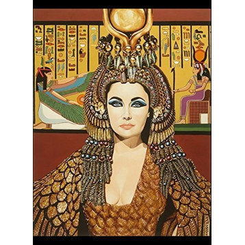 Framed, Elizabeth Taylor As Cleopatra by Karl Black, 18"x12"