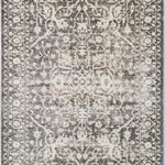 Rugs America - Rugs America Lennox Lx20B Oriental Transitional Stone Area Rugs, 8'x10' - Don't let a busy household keep you from creating a sophisticated space. This regal-feeling polypropylene rug brings a dignified air into any room with its majestic cream on pearl motif. Power-loomed, it also has a soft touch, so it's a pleasure to walk on its low, shiny pile. An active home can still be a beautiful home with help from this remarkable area rug.Features