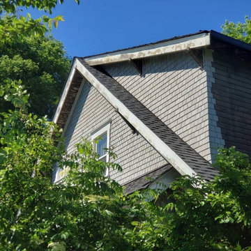 Siding Installation - Cedar Shakes and Shingles in Custom Paint