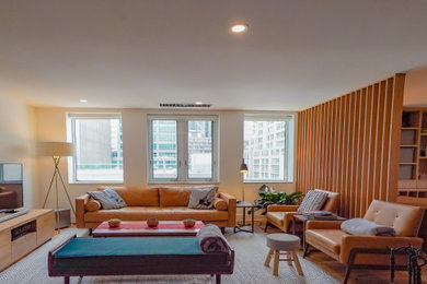 Inspiration for a modern living room remodel in Toronto