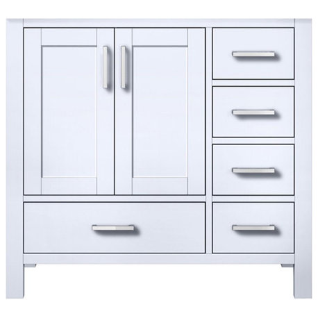 Lexora Home Jacques 36" Vanity Cabinet in White