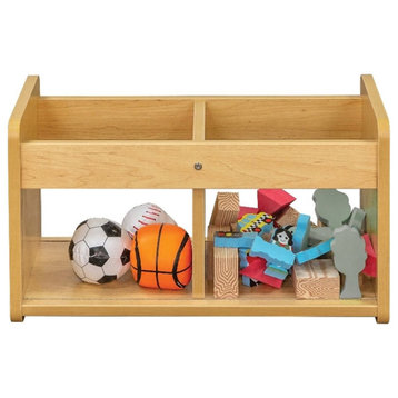 Tot Mate 14" Contemporary Wood Composite Book/Toy Storage in Maple