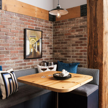 South Loop Loft Kitchen Remodel | Industrial Brick & Timber | Chicago