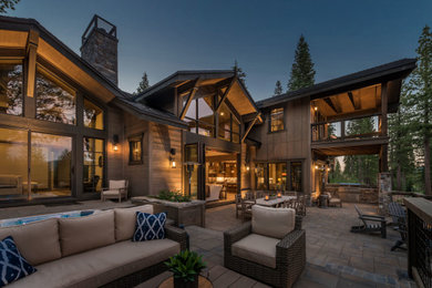 Inspiration for a rustic exterior home remodel in Sacramento