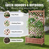 VEVOR Raised Garden Bed With Trellis Outdoor Raised Planters 30"x13"x61.4"