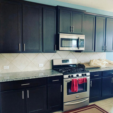Round Rock Kitchen Remodel with Cabinet Painting & Flooring