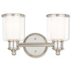 Livex Lighting - Middlebush 2-Light Bath Vanity, Polished Nickel - A magnificent home lighting choice, the Middlebush collection two light bath light effortlessly blends traditional style with clean, modern-day materials.