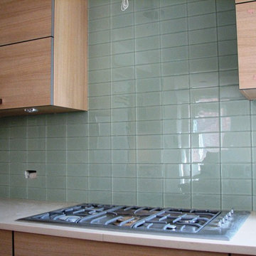 Kitchen - glass tiles