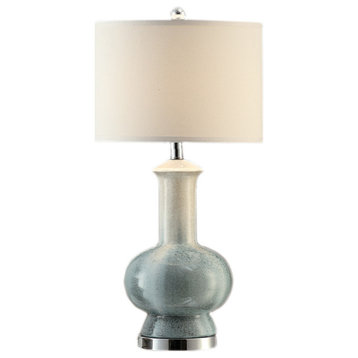 Sea Scape Table Lamp, 30"Height, 16 X 16 X 10 Taupe Linen Shade