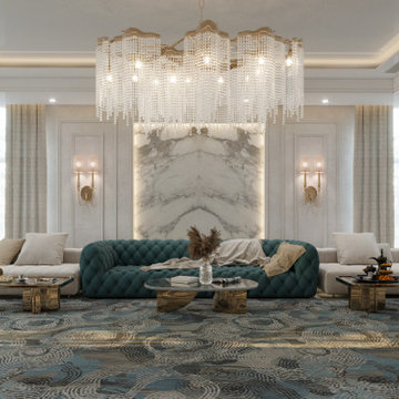 Luxury Penthouse Interior Design – Contemporary Arabic Elegance, Dubai