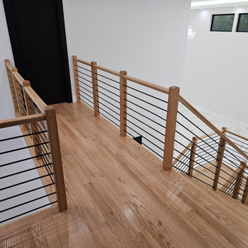 Project #143 | Floating Red Oak Staircase