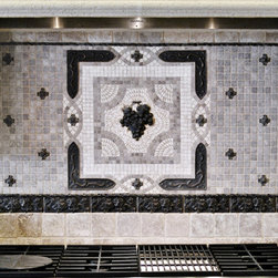 Handcrafted mosaic mural for kitchen backsplash - Tile