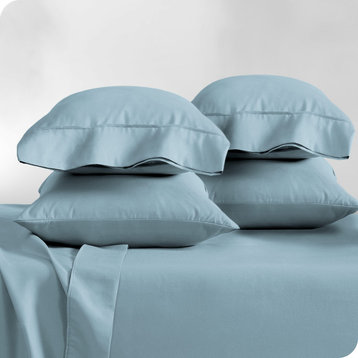 Bare Home Microfiber Pillowcases - Multi-Pack, Coronet Blue, Standard, Set of 4