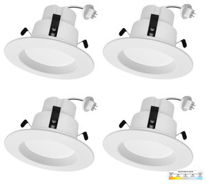 LED 4" Low Voltage MR16 Replacement Downlight, 12V, Warn White 3000k, 4-Pack