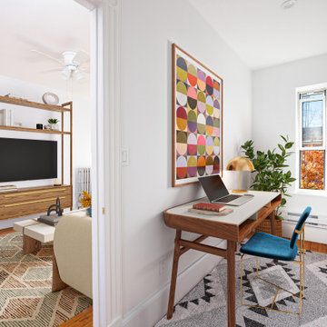 Virtual Staging Examples - Mid-Century Modern Style