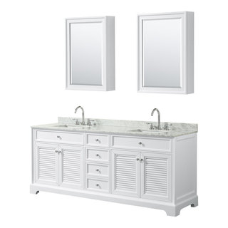 80 inch Double Bathroom Vanity - Transitional - Bathroom Vanities And ...