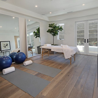 75 Beautiful Transitional Home Yoga Studio Pictures Ideas